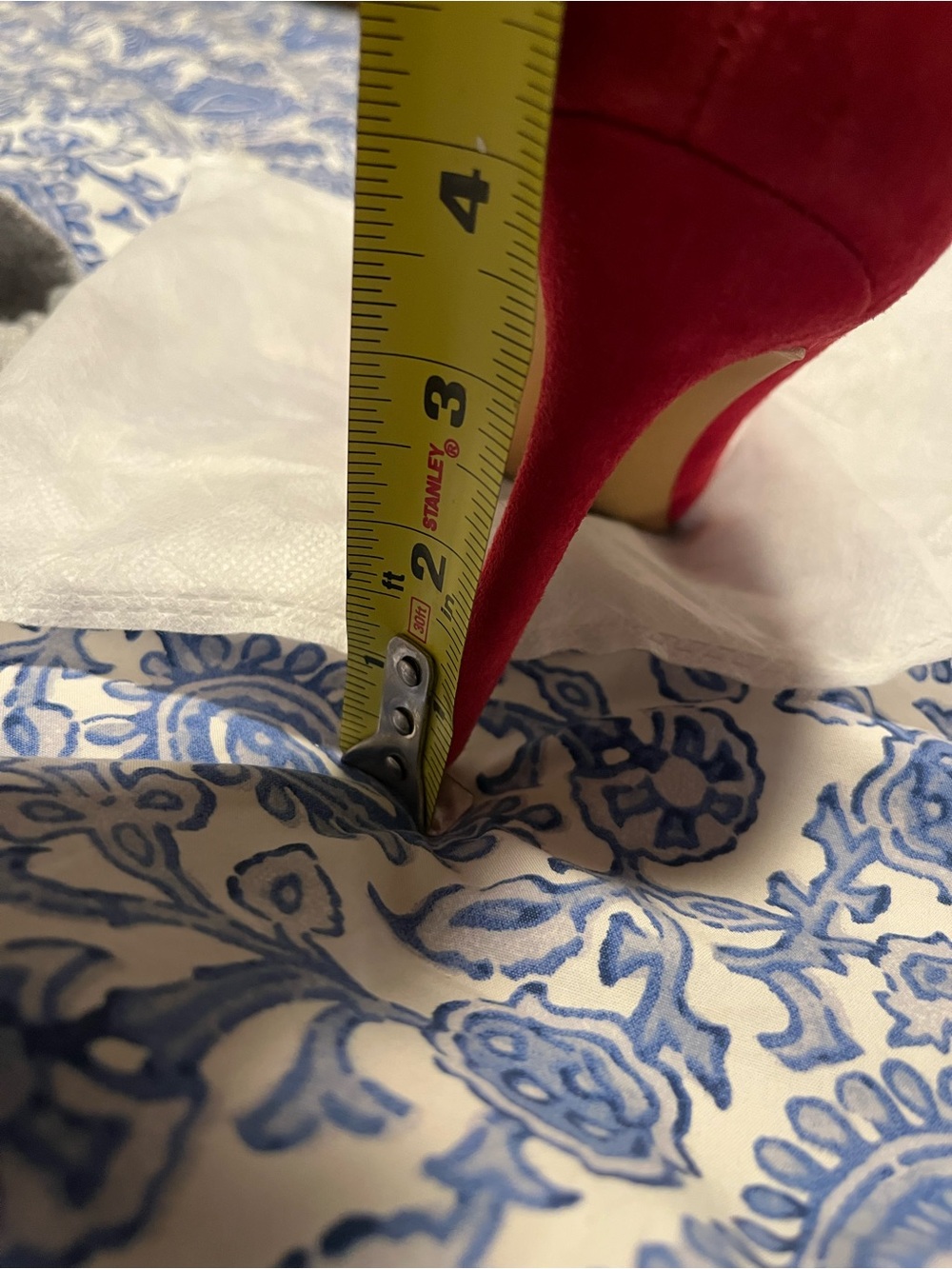 Vince Camuto Red Suede Pointed-Toe Stiletto Pumps - Picture 6 of 6